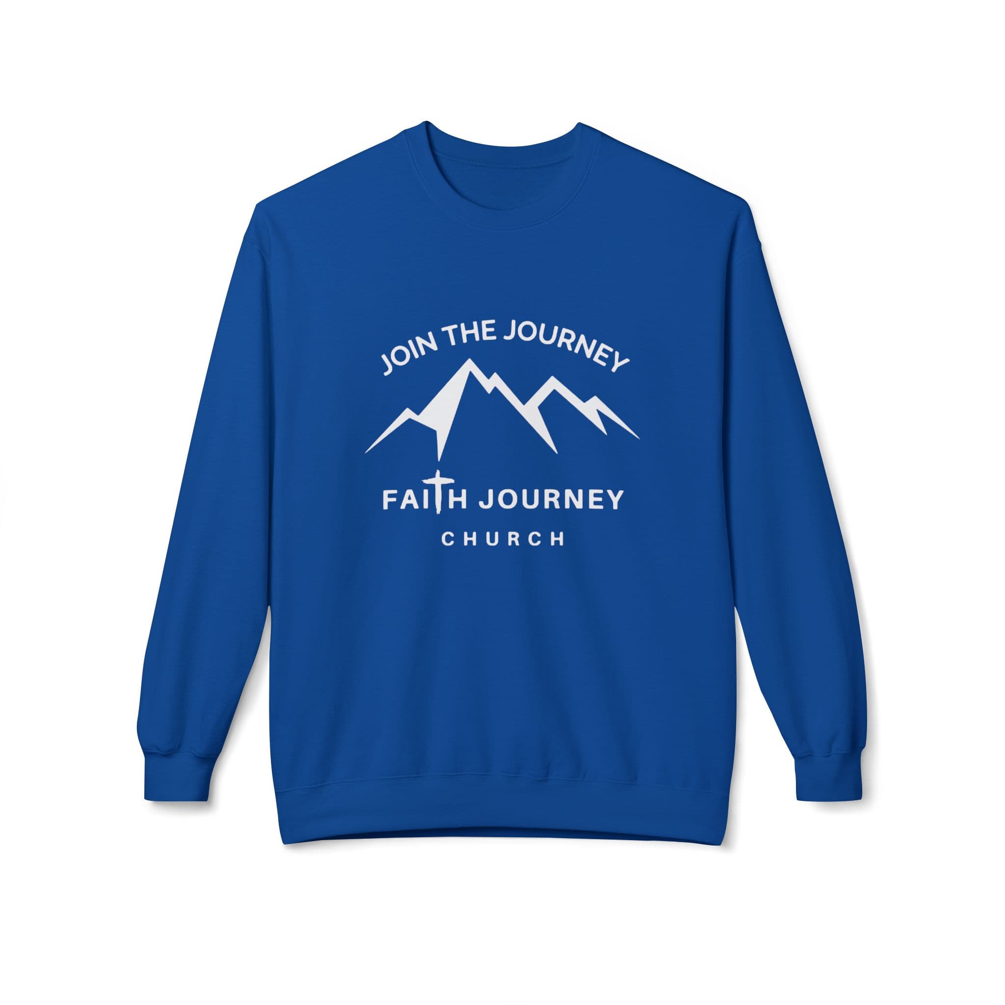 Faith Journey Church "Join the Journey" - Fleece Crewneck Sweatshirt | Unisex, Cozy Layer, Church Apparel - Image 8