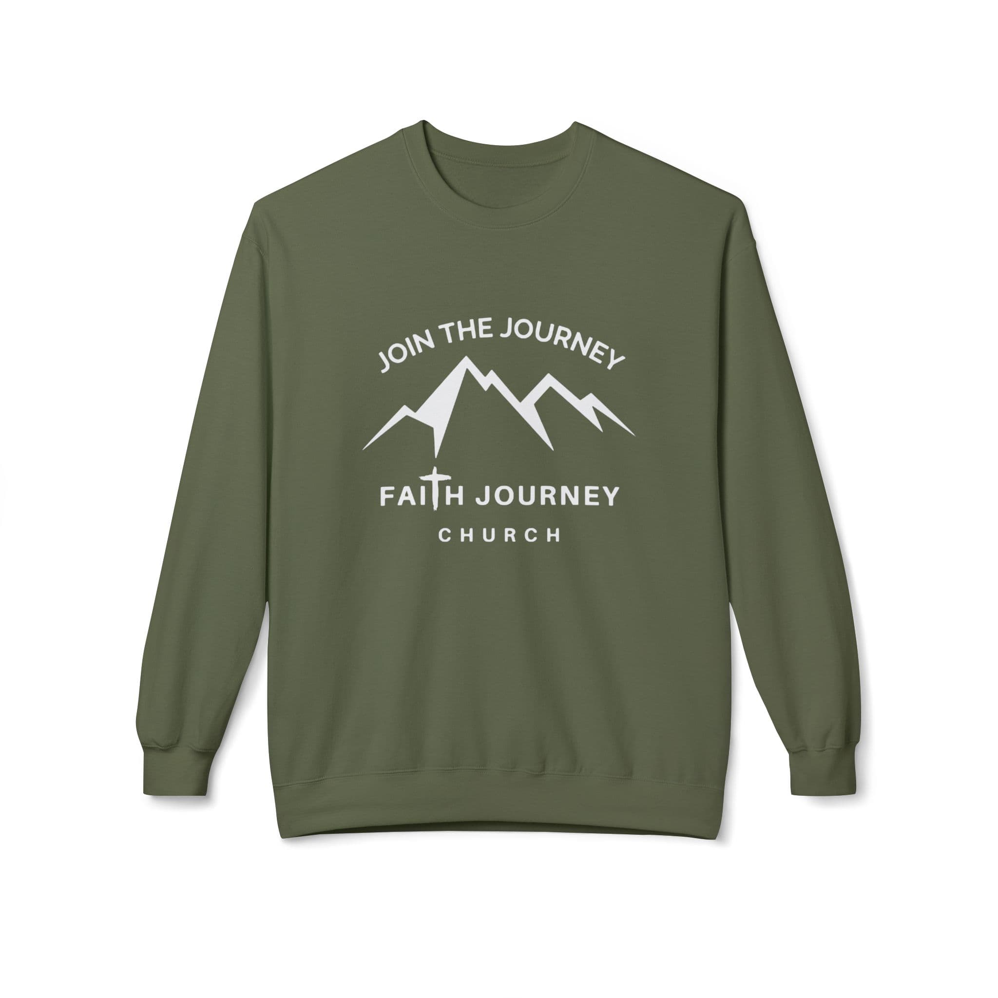 Faith Journey Church "Join the Journey" - Fleece Crewneck Sweatshirt | Unisex, Cozy Layer, Church Apparel - Image 4