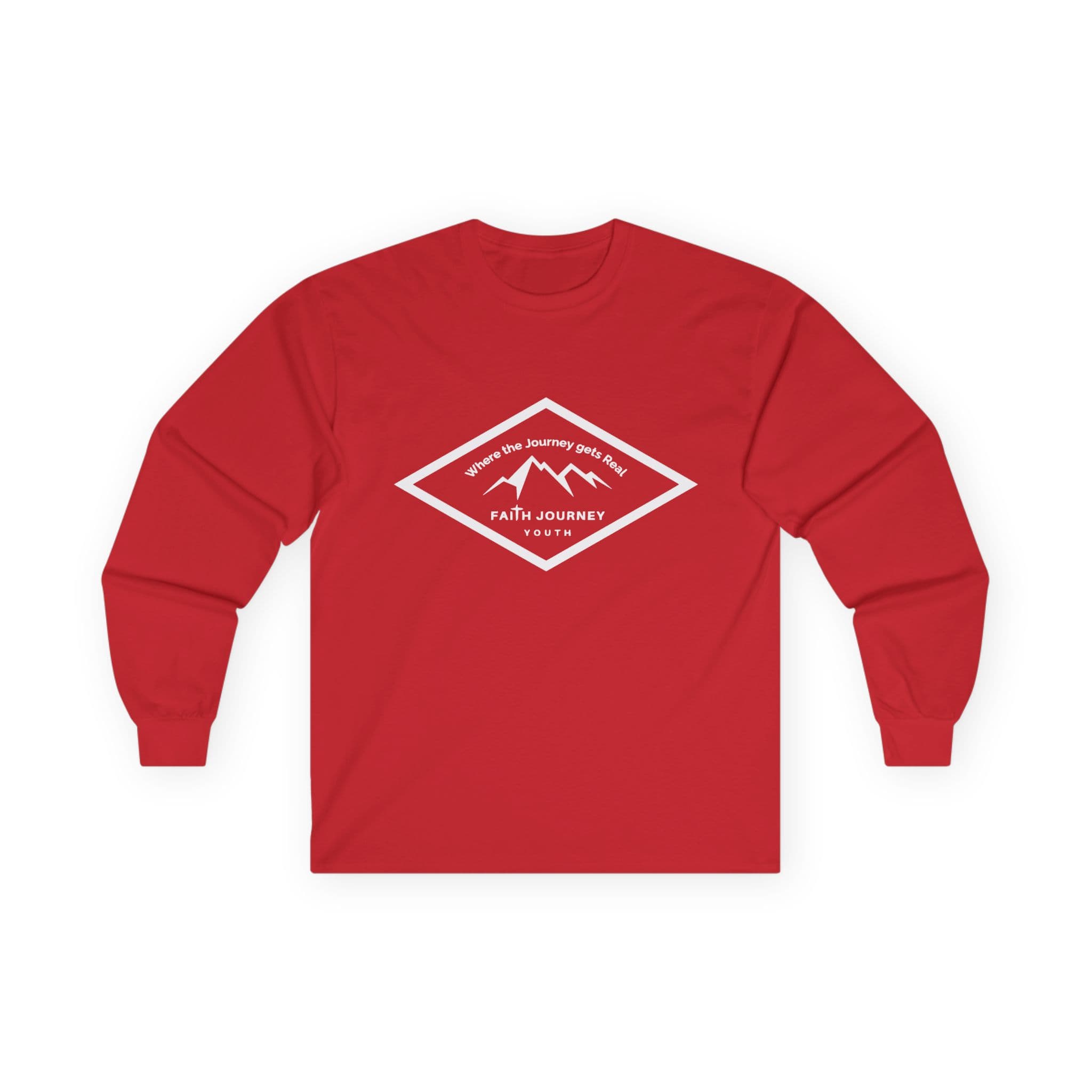 Faith Journey Youth Long Sleeve Tee, Inspirational Apparel, Church Event Wear, Casual Faith Clothing - Image 11