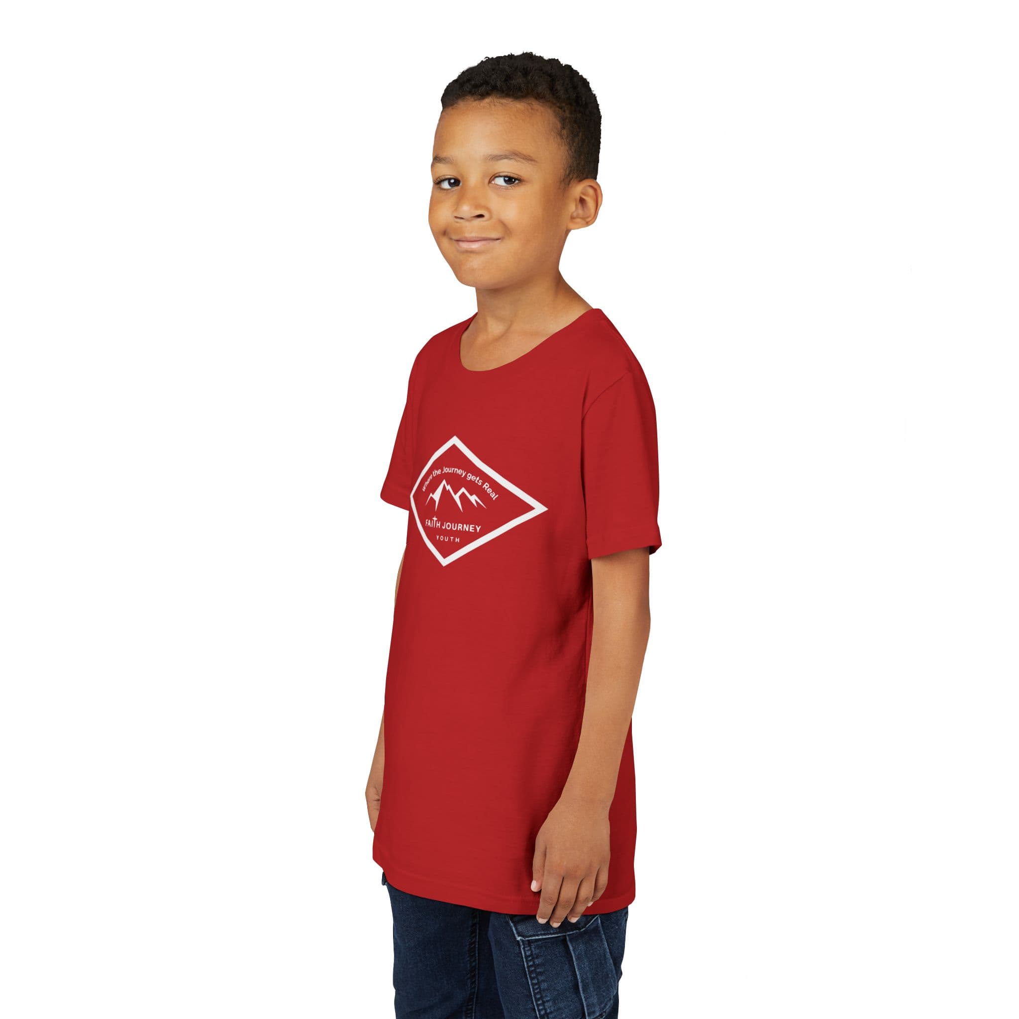 "Faith Journey Youth" Kids Size Short Sleeve Tee - Motivational Shirt for Kids, Great for Church Events, Inspirational Gift, Casual Wear, Outdoor [...] - Image 42