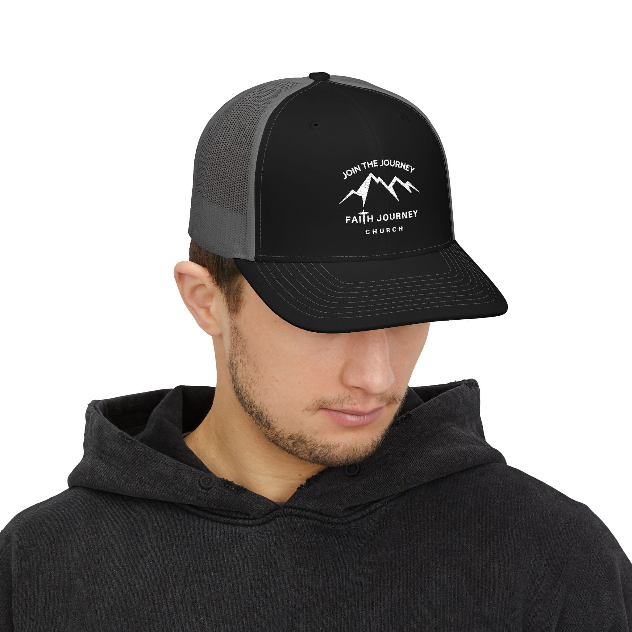 Faith Journey Church Trucker Cap — "Join the Journey" Embroidered Snapback - Image 9