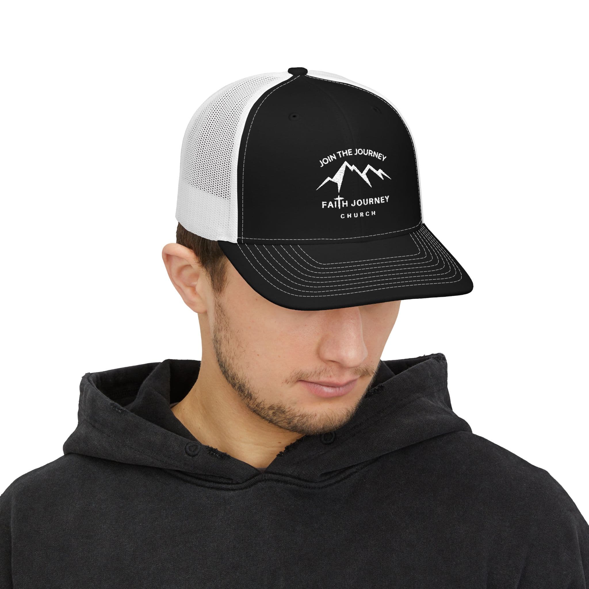 Faith Journey Church Trucker Cap — "Join the Journey" Embroidered Snapback - Image 3
