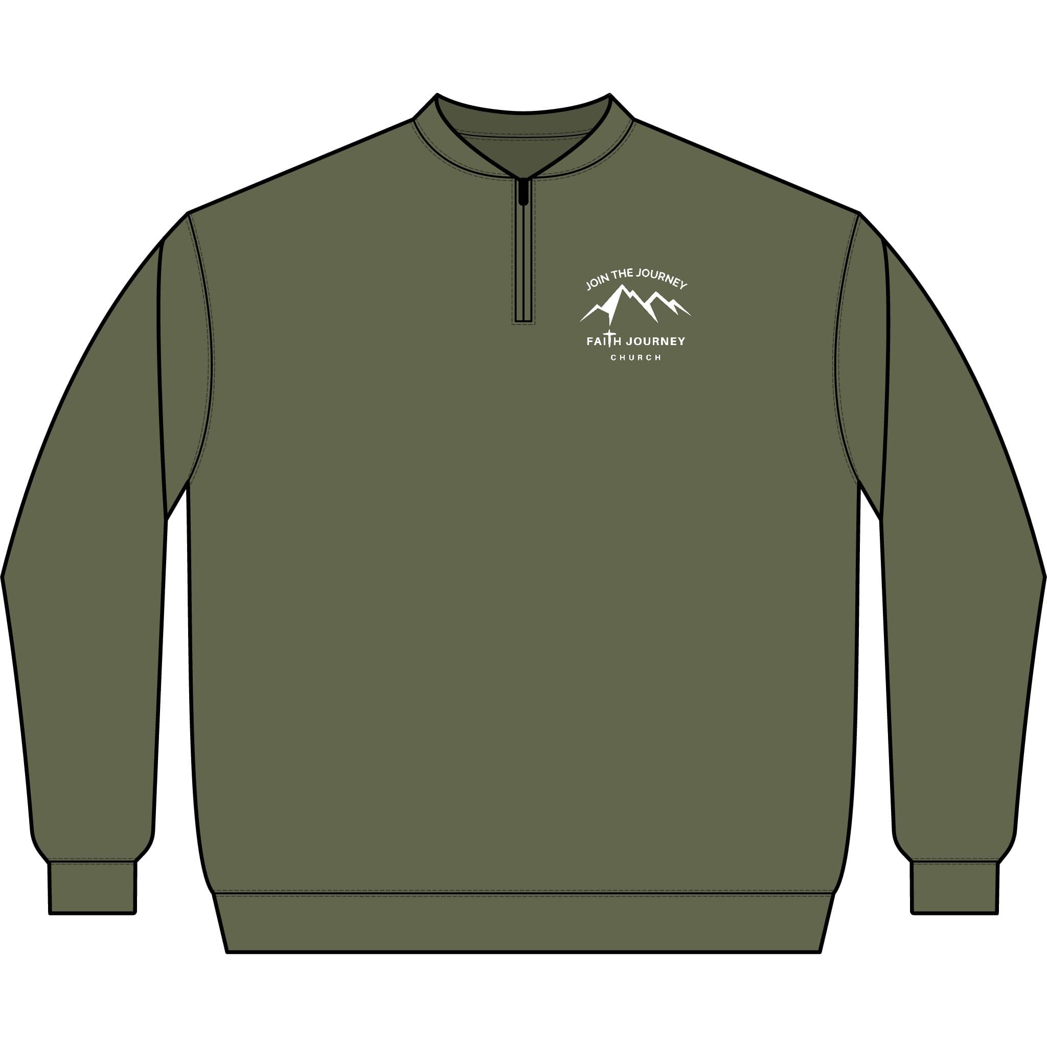 Faith Journey Church "Join the Journey" - Midweight quarter zip sweatshirt - Image 7