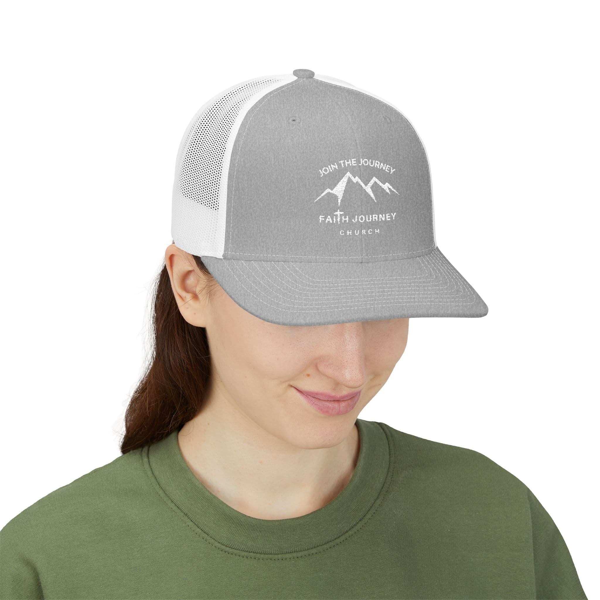 Faith Journey Church Trucker Cap — "Join the Journey" Embroidered Snapback - Image 6