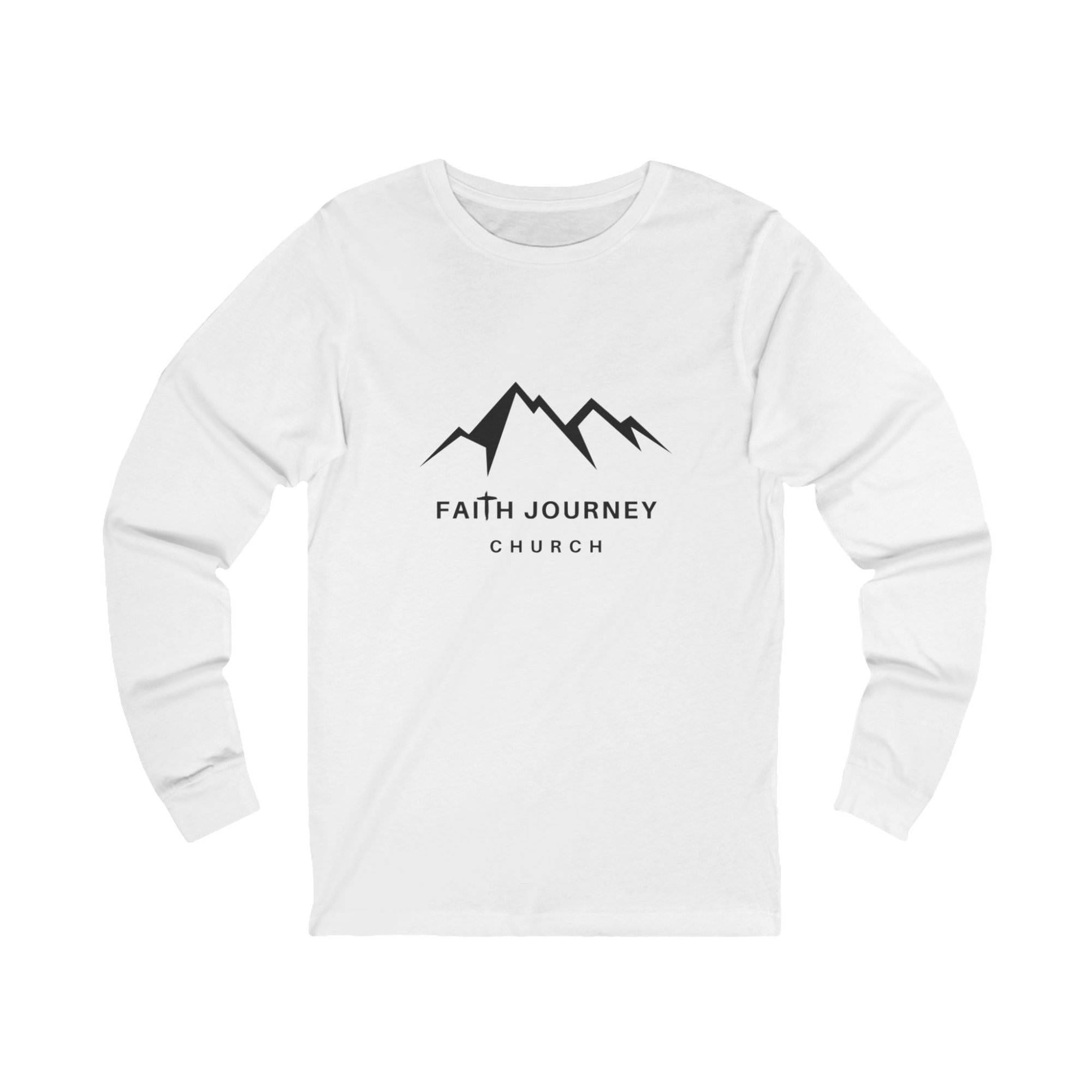 Faith Journey Church Premium Long Sleeve Tee | Unisex Shirt for Church Events, Casual Wear, Faith-Based Gifts, Outdoor Adventures, Comfortable Attire