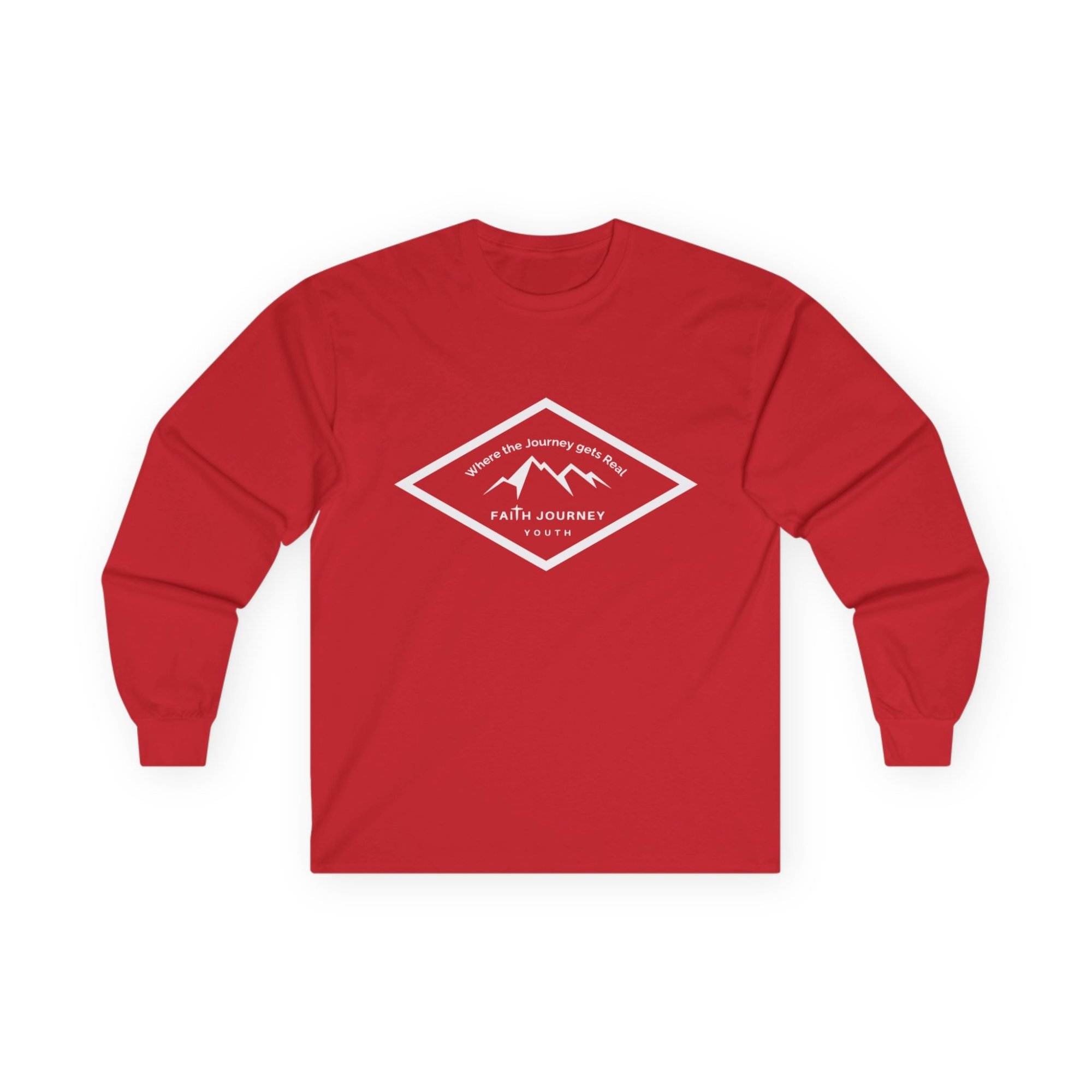 Faith Journey Youth Long Sleeve Tee, Inspirational Apparel, Church Event Wear, Casual Faith Clothing - Image 11