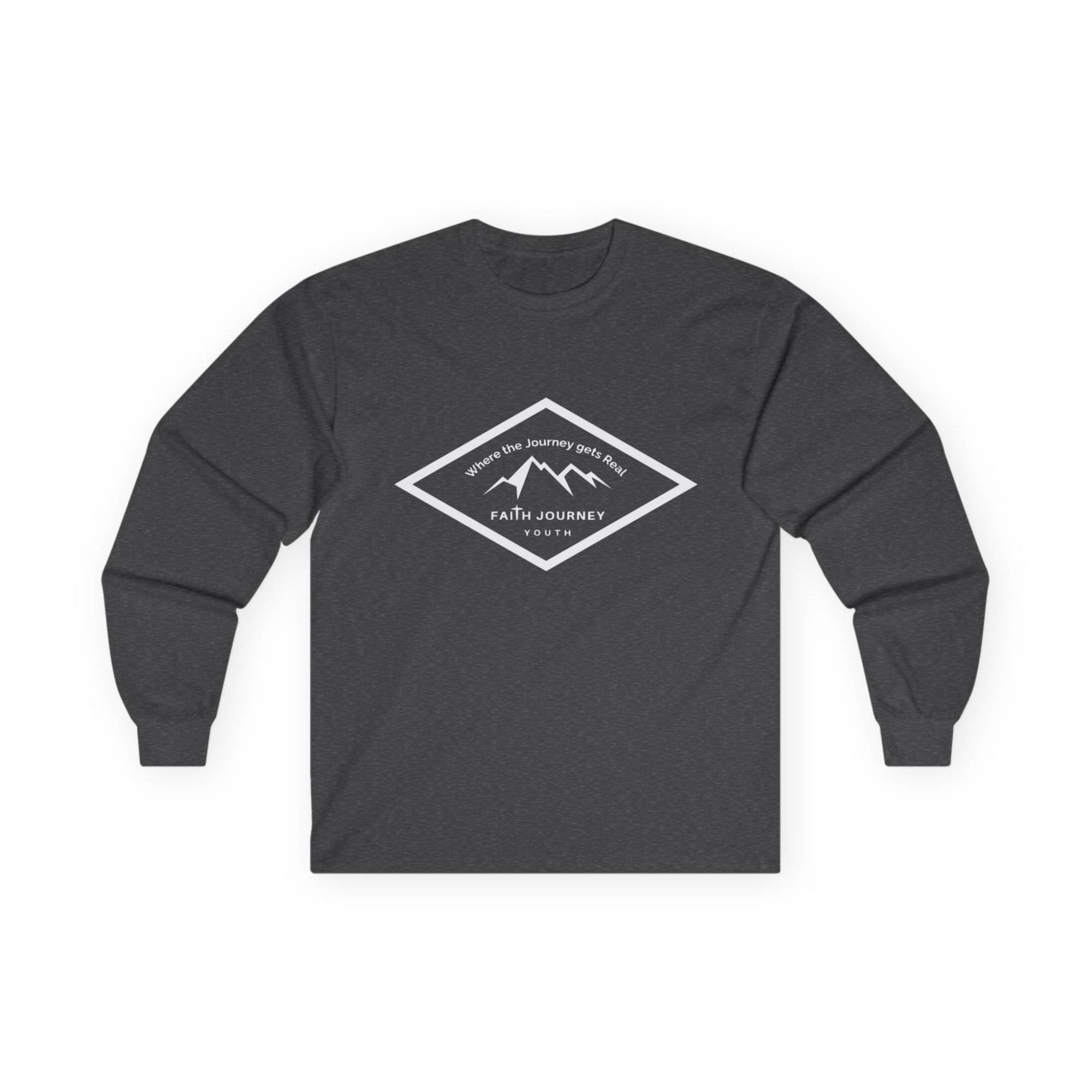 Faith Journey Youth Long Sleeve Tee, Inspirational Apparel, Church Event Wear, Casual Faith Clothing - Image 6