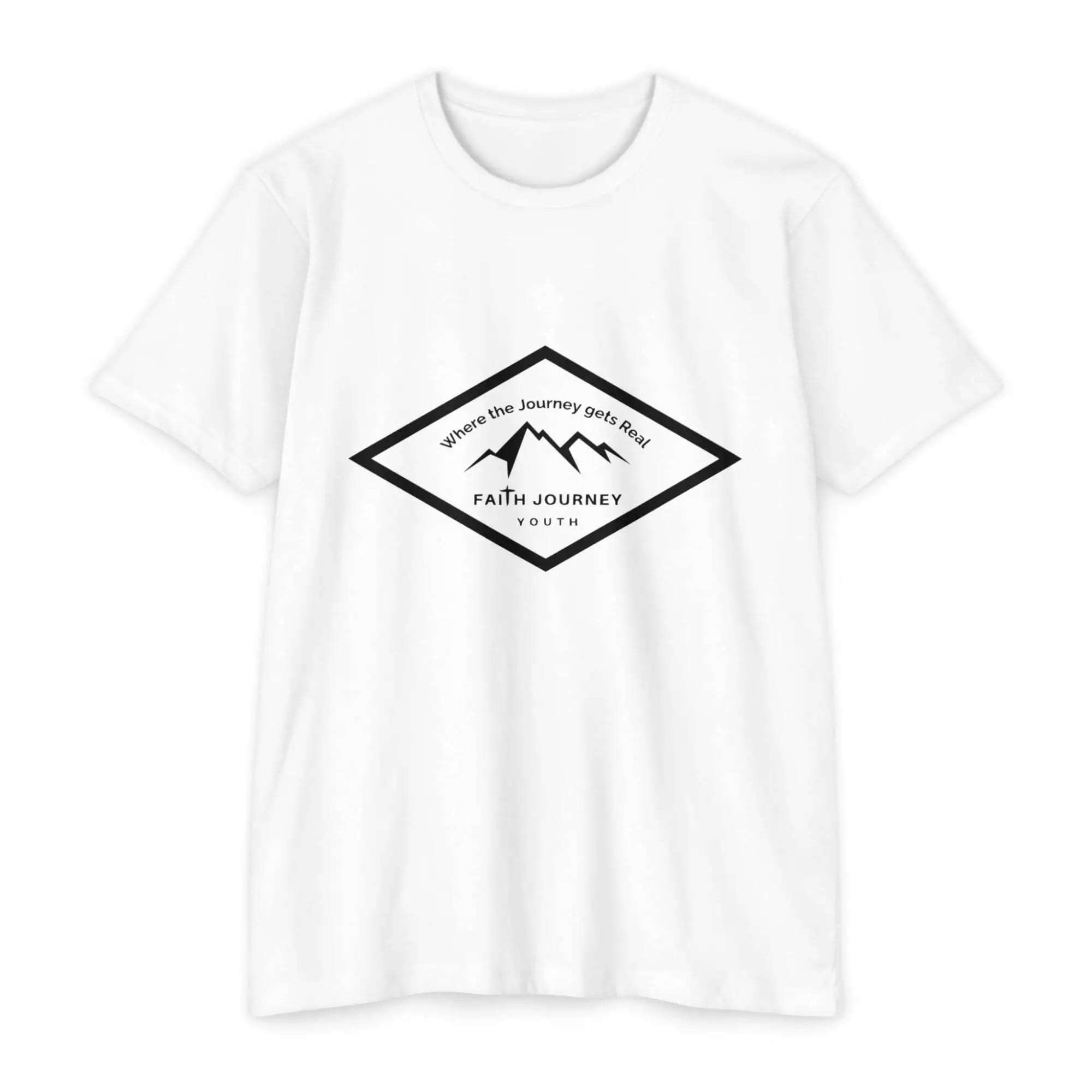 Faith Journey YouthPremium T-Shirt, Motivational Tee, Unisex Graphic Shirt, Adventure Shirt 60% Poly – 40% Cotton