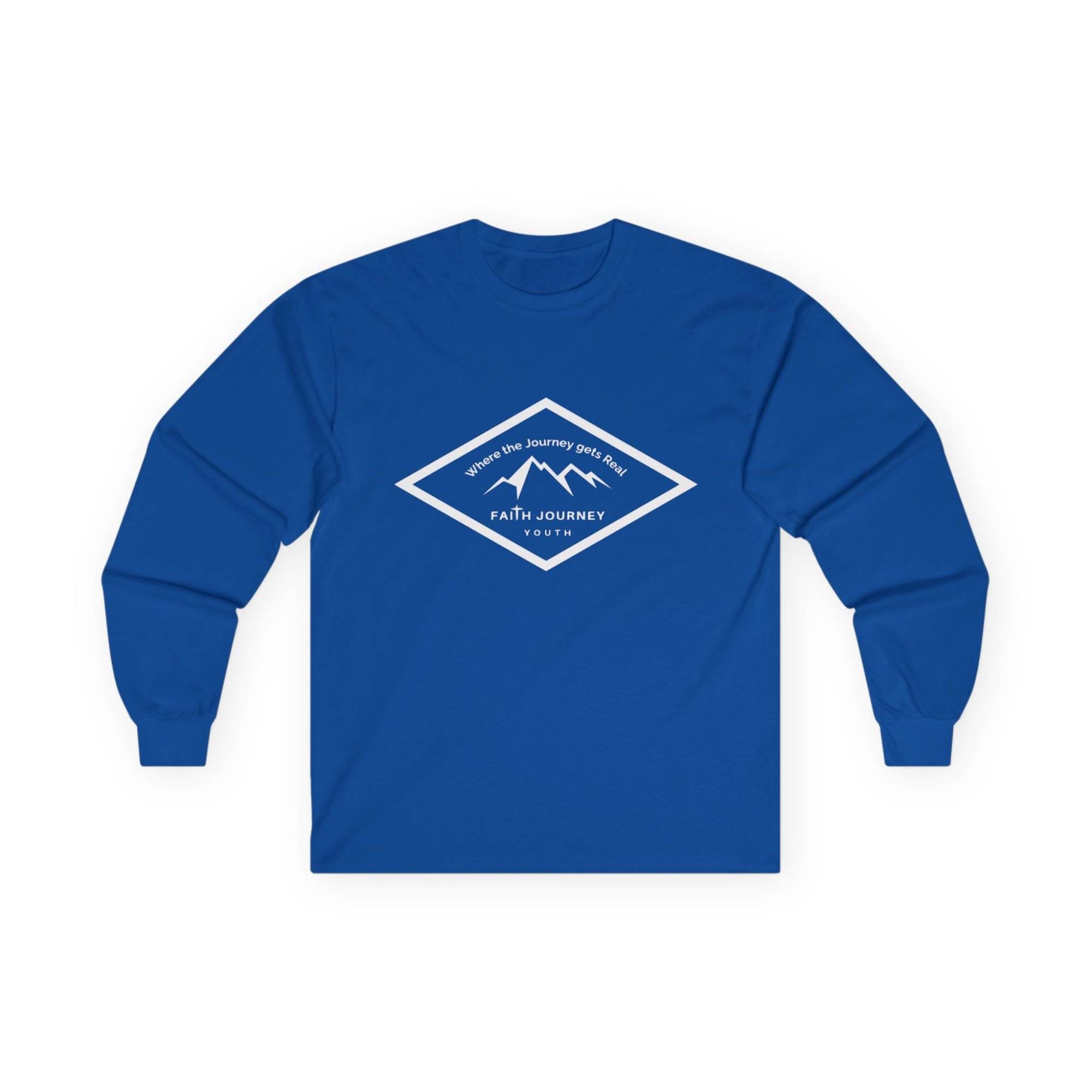 Faith Journey Youth Long Sleeve Tee, Inspirational Apparel, Church Event Wear, Casual Faith Clothing - Image 8
