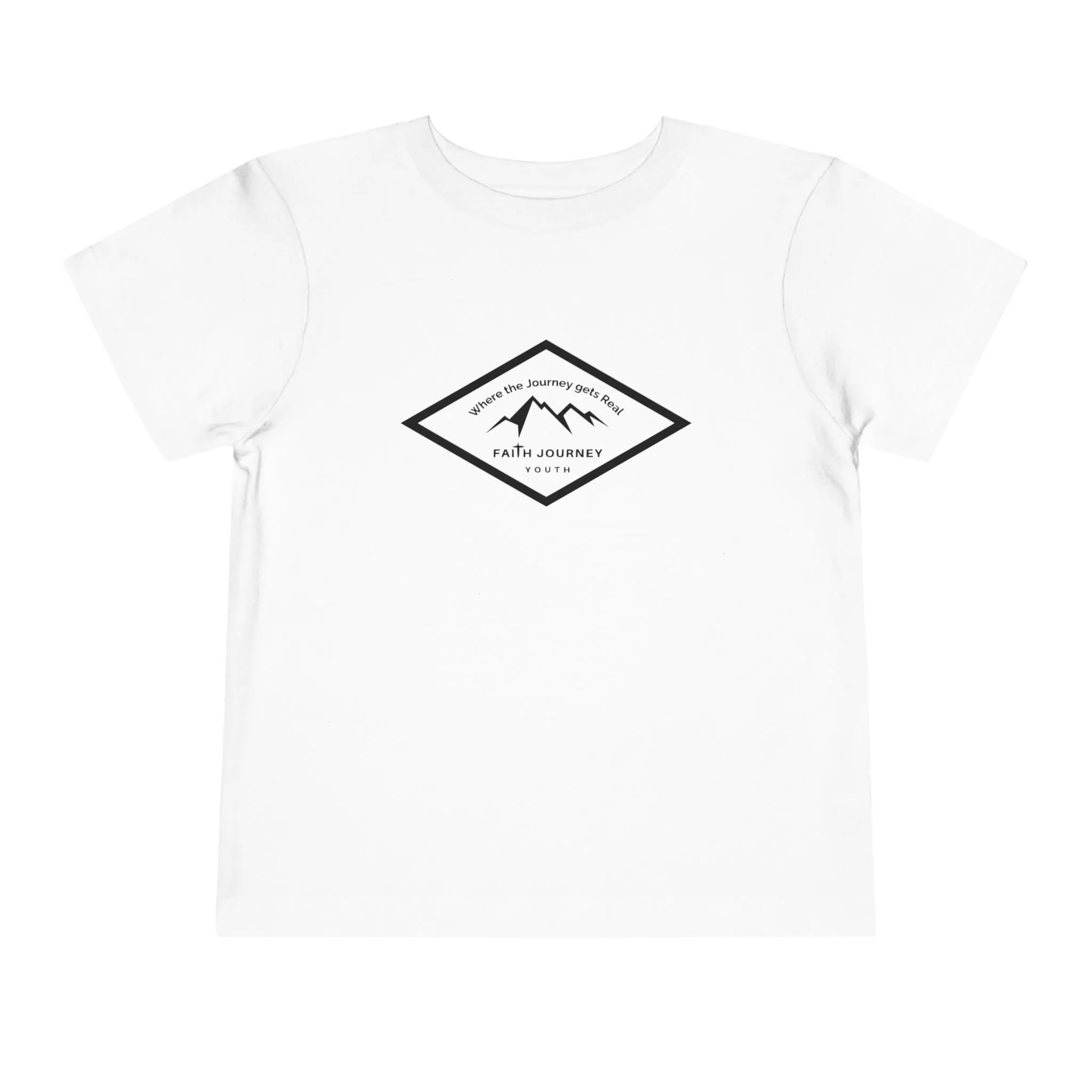 "Faith Journey Youth" Toddler Tee, Kids Church Shirt, Religious Outfit, Adventure T-Shirt, Faith-Based Gift Idea